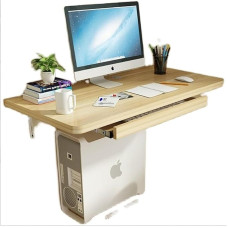 NXSLONE Wall Folding Table, Kitchen Dining Table, Wall Desk, Tables with Mainframe Holder and Keyboard Shelf for the Wall, Laundry Room, Bar, Home Office, Small Rooms