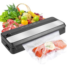 Vaccine Sealer Machine Professional Vacuum Sealer for Food, Vacuum Sealer with Dry and Wet Mode for Food, Durable in Use - Black 8829