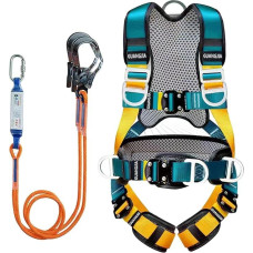Magicbox Fall Protection Harness with Thickened Lumbar Support for Outdoor Tree Climbing Mountaineering Emergency Service Fall Protection Fall Protection Safety Belt Set