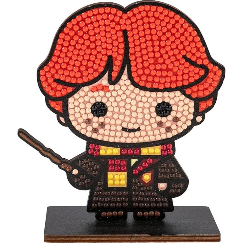 CRYSTAL ART Harry Potter Ron Weasley kolekcinė medinė deimantinė figūrėlė - visas rinkinys
