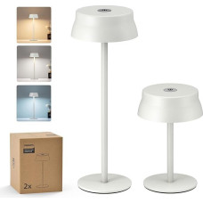 PHILIPS belaidis stalinis šviestuvas Nešiojamas LED lauko akumuliatorinis įkraunamas stalinis šviestuvas 2 reguliuojamo aukščio jutiklinis valdymas ir 3 spalvos su laipsnišku pritemdymu, atsparus vandeniui