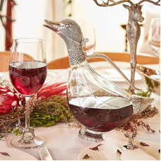 Orchid Designs TSP052 Wasserkaraffe, Ente, versilbert