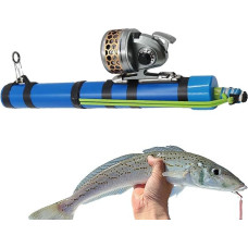 Tragbare Angelrute - Multifunktionales Angelgerät | Tragbare Katapult Für Köder Und Angelwerkzeuge,Für Barsch Forelle Wels Salzwasser Süßwasser Ufer Pier Fluss Teich Unterwegs