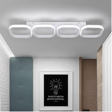 Modernūs LED lubų šviestuvai, 44 W 69 cm balti LED lubų šviestuvai, 4 kvadratiniai LED lubų šviestuvai prieškambario prieškambario miegamojo svetainės virtuvės biuro svetainės šviestuvas - šalta balta šviesa