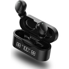 Bluetooth Headphones In-Ear with Microphone, Wireless 5.1 HiFi Stereo Sound Touch 30H Playtime, DeepBass Noise Cancelling, IPX7 Ideal for Running or Travel