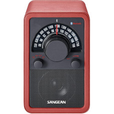 Sangean WR-15BT Retro bluetooth Radio mit AM und FM - Rot/Schwarz