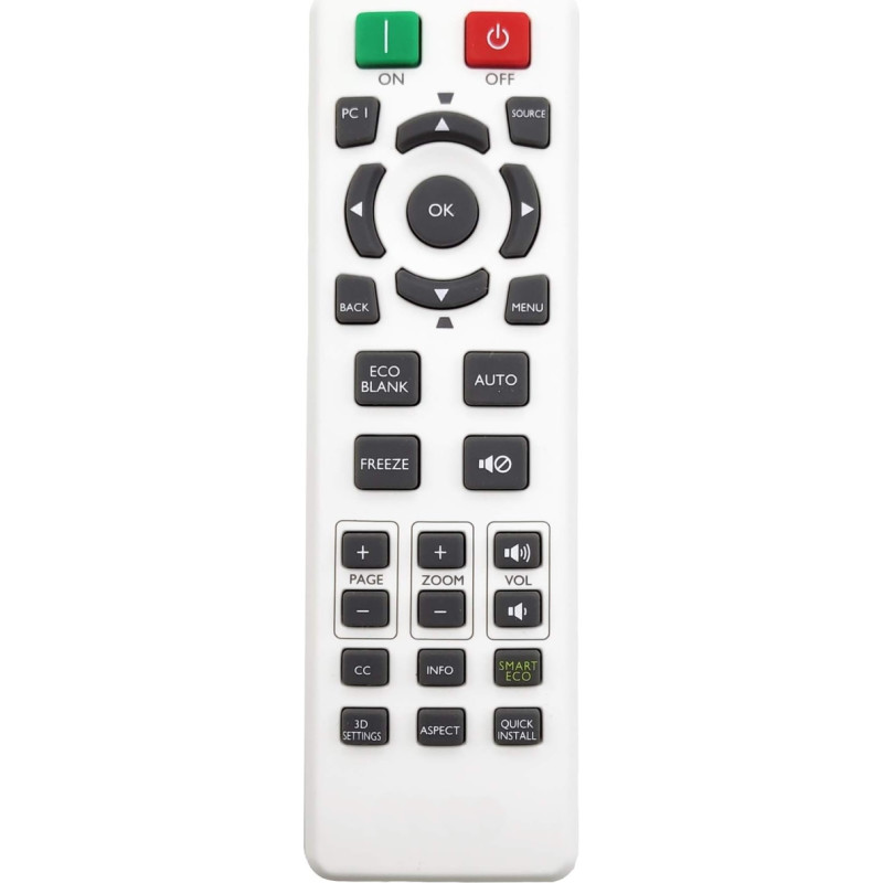 Leankle Remote Control 5J.JG706.001 for BenQ Projectors RCX013, MH530FHD, MH534, MH606w, MS521H, MS524AE, MS531P, MW526AE, MW533, MW605w, MX532P, MX604, MX604w, TH534 TW533 MS535A, MW535A, MH5353A