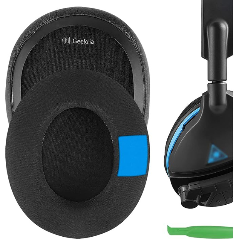 Geekria Sport Cooling Gel Replacement Ear Pads for Turtle Beach Stealth, Ear Force, Call of Duty, Recon, Series Headphone, Ear Pads, Earpads Replacement