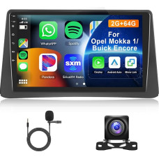 Hodozzy 2G 64G Android Car Radio for Opel Mokka 1 2012-2016/Buick Encore 2013-2015 Carplay Android Car, 9 Inch Touchscreen Screen with Bluetooth Navigation WiFi Mirrorlink FM RDS Hi-Fi Car Radio 2 DIN