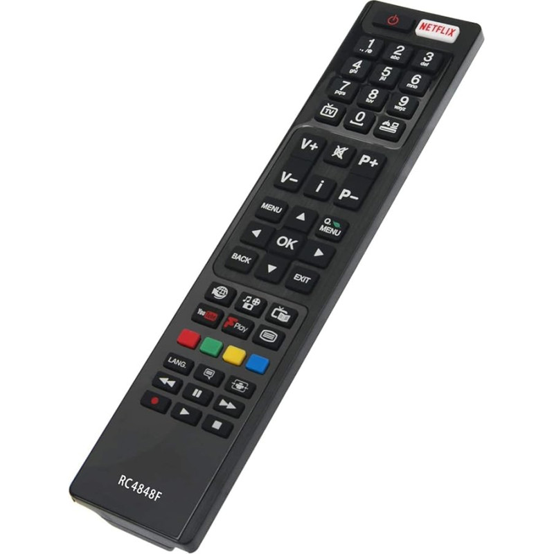 RC4848F Replacement Remote Control Fit for HITACHI JVC Digihome Bush Polaroid Finlux Celcus Luxor VESTEL TV