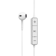 Energy Sistem Earphones Bluetooth Style 1 Snow Headphones with Microphone (Bluetooth 5.1, 8h Battery, Crystal Clear Sound, Type C) - White