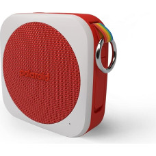 Polaroid P1 Music Player (Red) - Super Portable Wireless Bluetooth Speaker Rechargeable with IPX5 Waterproof and Dual Stereo Pairing