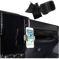 METYOUCAR Car Mobile Phone Holder for Ford Ranger 2023-2024 Right Side of Navigation Screen Rotatable Fixed Mobile Phone Holder for Car Fit for iPhone Android and Universal Smartphones (Clip/A Style)