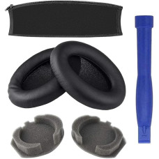 GIONAR Replacement Ear Pads for Sony WH-1000XM3 Black Ear Pads with 2 Cotton Pads, 1 Disassembly Bar and 1 Protective Headband, Headphone Ear Pads, 6 Pack