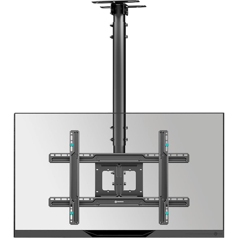 ONKRON Ceiling Mount for TV & Monitor 32-80 Inch - TV Mount Swivelling Max VESA 600 x 400 up to 68.2 kg TV Ceiling Mount Black