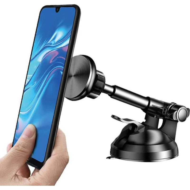 Esenlong Magnetic Mobile Phone Holder for Car, Telescopic Car Magnetic Mobile Phone Holder, Universal Windscreen Dashboard Holder, Mobile Phone Holder