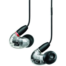 Shure Aonic 5 Wired Sound Isolating Earphones, High Definition Sound + Natural Bass, Three Drivers, In-Ear Fit, Compatible with Apple & Android Devices, Clear