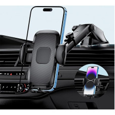 Dashboard and Windshield Phone Holder, Hands-Free Car Dashboard Air Vent Handsfree Car Phone Holder for Dashboard Windshield Fit iPhone 14