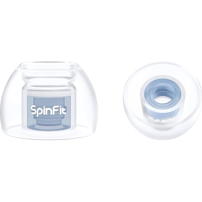 SpinFit Omni for True Wireless Earbuds & IEMs - MS - Patented Silicone Earplugs for Replacement (1 Pair) (3.7mm Nozzle Diameter)