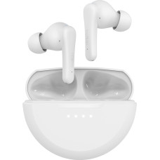 Belkin SoundForm Rhythm True Wireless In-Ear Headphones with Built-in Micro, Fast Charging with USB-C, 28 Hours Battery Life, IPX5 Waterproof for iPhone, iPad, Galaxy, Pixel etc. - White