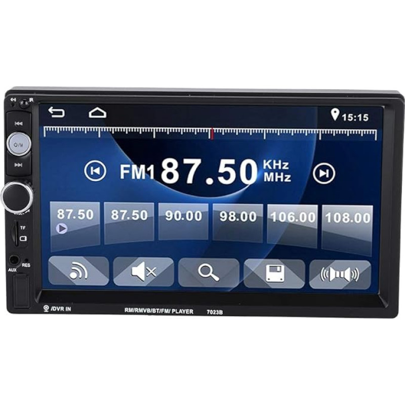 Garsent Double DIN Car Radios, 7 Inch HD 1080P Car Video Radio MP5 Player Support Bluetooth 4.0, Hands-Free Calling, Reversing Pictures, FM, USB, TF Card for Android iOS