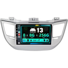 SXAUTO ¦ 8G + 256G ¦ Android 12 IPS Car Radio for Hyundai Tucson (2014-2018) - Built-in Carplay/Android Car/DSP - LED Camera + MIC - DAB Steering Wheel Control Fast Boot 360-CAM AHD WiFi - 2 DIN 9