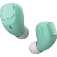 Trust Mobile Nika Compact Bluetooth Headphones in Ear, Wireless Earbuds, True Wireless Earbuds with Charging Case (TWS, Integrated Microphone) - Turquoise