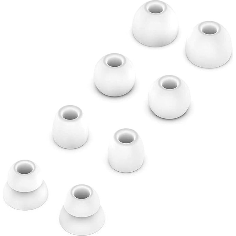 - Silicone Ear Plugs Set Compatible with Beats by Dr. Dre Powerbeats Pro Wireless Headphones (White)