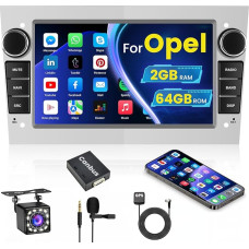 Android 13 2 DIN Car Radio with Mirror Link GPS Navigation Bluetooth Touchscreen 7 Inch FM RDS Reversing Camera for Opel Corsa Astra Antara Vivaro Meriva Vectra 2G + 64G