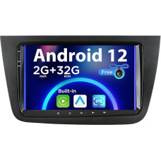 SXAUTO Android 12 IPS Car Radio for Seat Altea (2004-2015) / Toledo (2004-2009) - Built-in CarPlay / Android Car - Reversing Camera Free - 2G + 32G - Steering Wheel Control DAB Fast Boot - 2 DIN 9