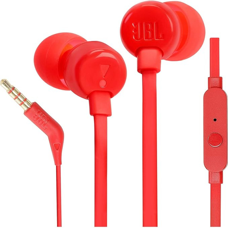 JBL T110Â.purebass Headphones - Red