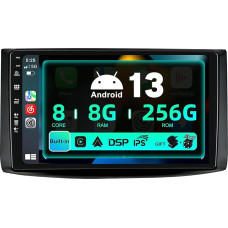 SXAUTO ¦8G+256G¦ Android 13 IPS Autoradio für Chevrolet LOVA/Aveo(2006-2012) - Eingebaut Carplay/Android Auto/DSP - LED Kamera + MIC - DAB Lenkradsteuerung Fast-Boot 360-CAM WiFi - 2 Din 9 Zoll