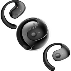 Open Ear Headphones Wireless Ear Hanging Bluetooth Headset Open Ear Earbuds Wireless Bone Air Conduction Conducting Headphones Bluetooth Bone Air Conduction Earbuds Earphones Black