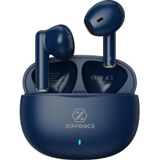 ZIPFORCE Wireless In-Ear Earphones, 5.3 ENC Bluetooth Headphones, 4 Microphones, Clear Connection, Bluetooth 40 Playtime, IPX6, Waterproof TWS Headphones