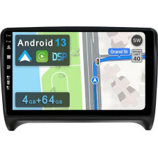 YUNTX [4GB + 64GB] Android 12 Car Radio for Audi TT MK2 8J (2006-2012)-[Integrated CarPlay/Android Car/DSP/GPS]-9 Inch IPS Camera + MIC-DAB/Steering Wheel Control/Mirror Link/Bluetooth 5.0/360