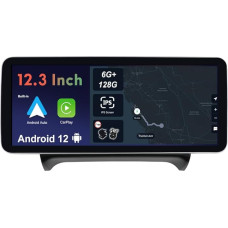 JOYX - 6G + 128G - 12.3 Inch - Android 12 IPS Car Radio Fits Audi TT (2006-2011) - Wireless CarPlay/Android Car/DSP - LED Camera & Mic - 2 DIN - DAB Steering Wheel Control Fast Boot 360 Camera WiFi