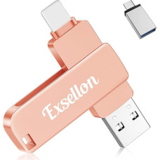 Exsellon 128GB Phone Speicherstick zur Erweiterung des Speichers für Fotos und Videos, USB Stick für Phone, pad, Android, PC, Tablet,Mac
