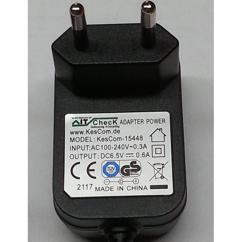 6,5 V 600 mA maitinimo šaltinis Suderinamas su 