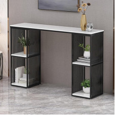 IYUESQ 80 cm Konsolen-Sofatisch, Eingangstisch, Flur-Aufbewahrungsschrank für Wohnzimmer, Eingangsbereich, Flur, Eingang (schwarz)