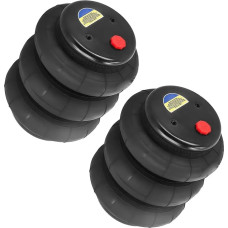 Hintere Luftfedertasche 2x 2600LBS Universal-Luftfederung Für Federsack Für Dreifachbalg Für Dreifachfaltentasaschen Zubehör