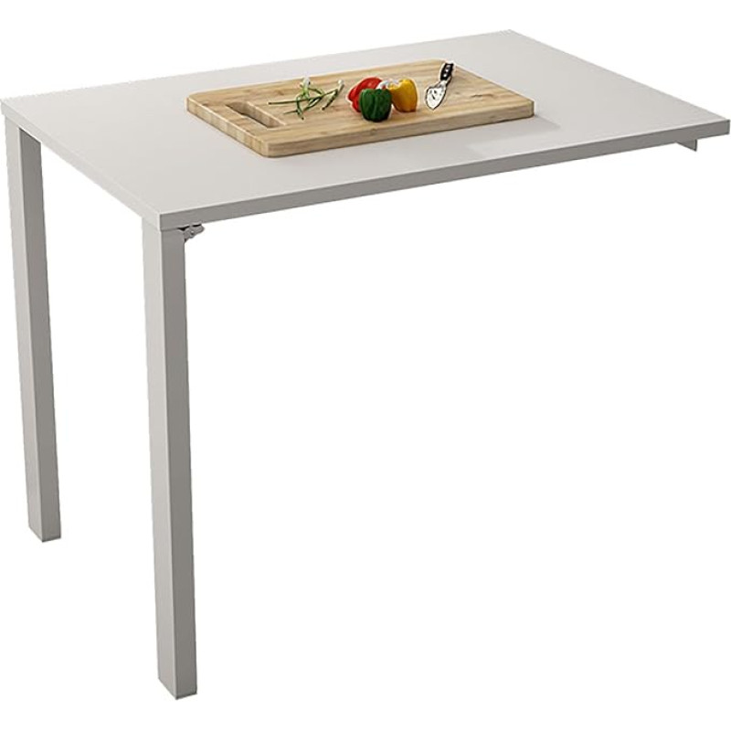 Wandmontierter Klapptisch, multifunktionaler Esstisch, platzsparend, Küchentisch, zusammenklappbarer Tisch für Wohnzimmer, Büro, Schlafzimmer und Waschküche, perfekt für kleine Räume