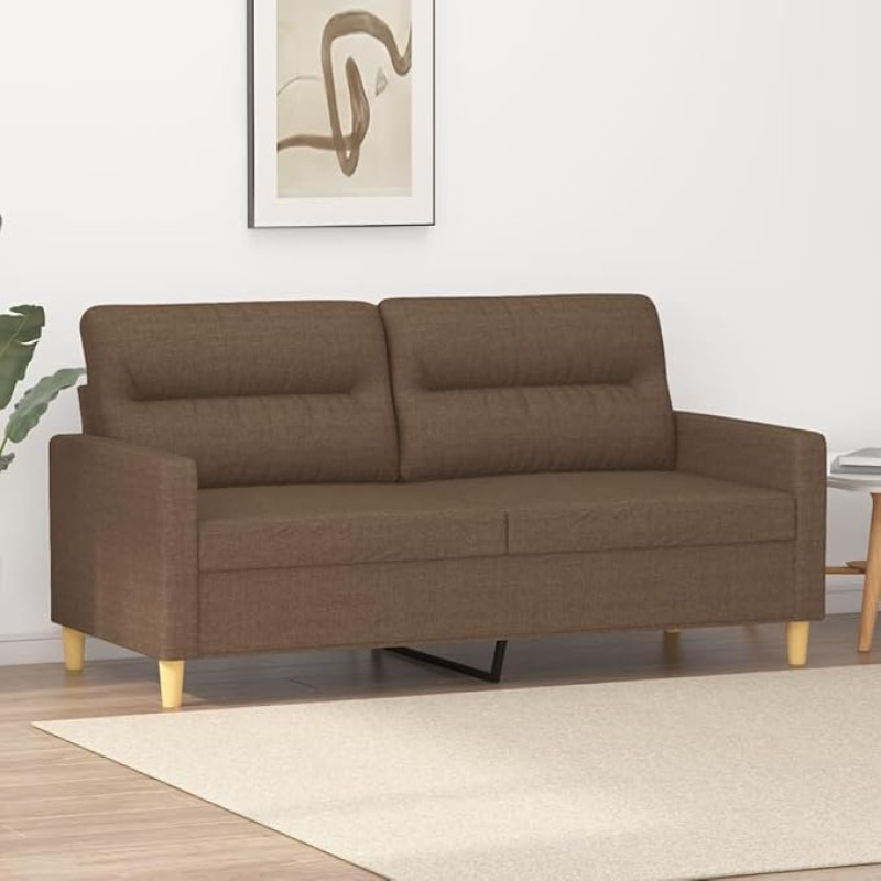Xichuzi 359238 2-vietė sofa Brown 140 cm Audinys, Sofos ir sofos, Sofa svetainė, Sofa paauglių kambariui, Sofa poilsiui, Sofa miegamajam, Miegamojo sofa, Minkšta sofa