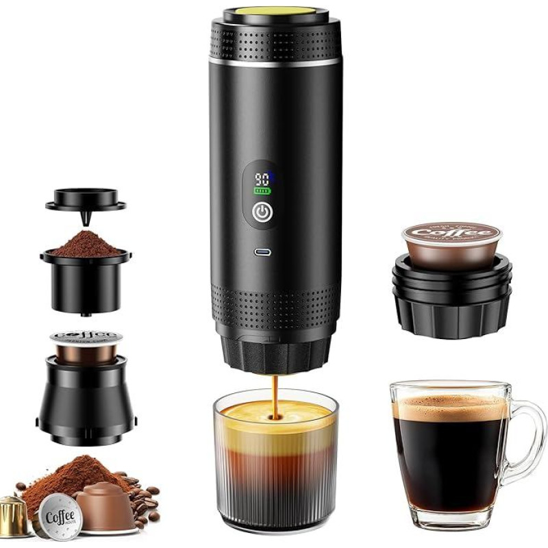 FNITAER mini kavos aparatas kelionėms, 