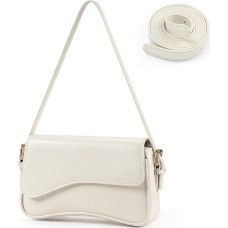 Etercycle Women's Shoulder Bag, PU Leather Crossbody Bag with 2 Shoulder Straps, Y2K Shoulder Bag, Vintage for Women, Trendy Bags