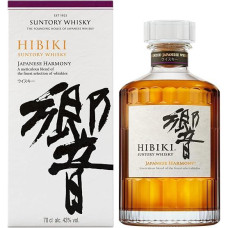 Hibiki Japanese Harmony Suntory viskis su dovanų dėžute Švelnus ilgai išliekantis poskonis 43% tūrio 700 ml