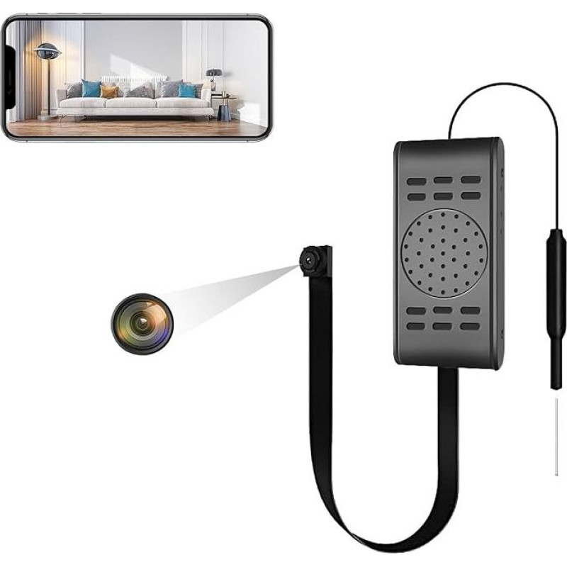 SANPROV Mini kamera 1080P stebėjimo kamera Vaizdo registratorius Maža IP vaizdo kamera su judesio jutikliu, skirta namų / biuro / namų apsaugai
