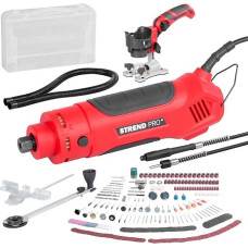 STREND PRO daugiafunkcinis įrankių rinkinys 550 W pramoninės galios 287 priedų rinkinys su greičio reguliavimo dėklu Rotacinis įrankis - šlifavimo, pjovimo, graviravimo, gręžimo, poliravimo