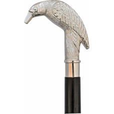 Vaikščiojimo lazdos vyrams, moterims, žalvario rankenos rankenos rankenėlė paukščių lazdos, mistinė varnėno vaikščiojimo lazda, gotikinė Swagger lazda, juoda medinė lazda senjorams