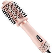 Thermobürste, Haartrockner und Volumiser mit Kamm zum Abteilen Macht Haar Glatt und Glänzend, 4 Temperaturstufen, Haar schonend Doppelspannung, 4-in-1 Hair Dryer Brush