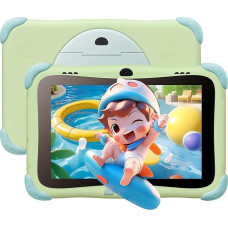 BWJBSW Children's Tablet, 8 Inch Tablet, Kids, 4-Core Processor Kids Table, 32ROM, Android 14, Google Kids Space, Parental Controls, WiFi, Bluetooth 5.0